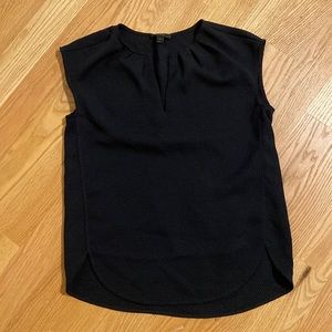 JCrew Black cap sleeve top